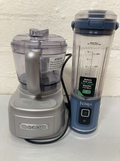 CUISINART PROCESSOR + NINJA BLAST BLENDER