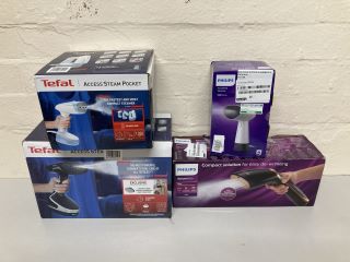 4 X GARMENT STEAMERS/IRONS INC TEFAL