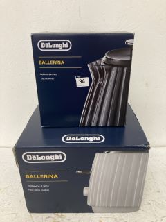 DELONGHI BALLERINA KETTLE AND TOASTER