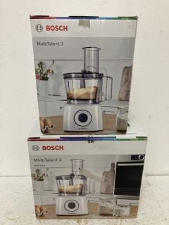 2 X BOSCH MULTITALENT 3 FOOD PROCESSORS