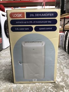 LOGIK 20 LITRE DEHUMIDIFIER