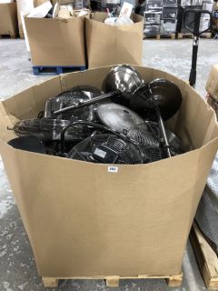 PALLET OF LOGIK GUN METAL GREY PEDESTAL FANS