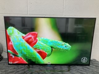 SONY 43" TV MODEL: KD-43X8309 (NO REMOTE, WITH STAND, NO BOX)