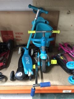 2 X SCOOTERS AND A TRIKE