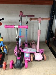 4 X KIDS SCOOTERS