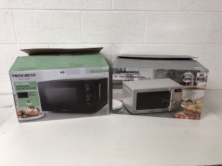 2 X MICROWAVE OVENS, PROGRESS AND DAEWOO