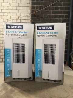 2 X STATUS 5 LITRE AIR COOLERS