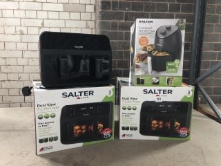 4 X AIR FRYERS TO INCLUDE SALTER