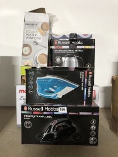 HOMEWARES TO INCLUDE 2 X RUSSELL HOBBS STEAM IRONS