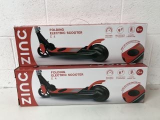 2 X ZINC ELECTRIC SCOOTERS (COLLECTION ONLY)