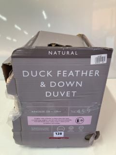 JOHN LEWIS DUCK FEATHER & DOWN DUVET - KINGSIZE 225 X 220CM TOG 4.5+9