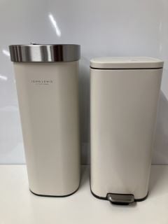 2 X JOHN LEWIS KITCHEN BINS