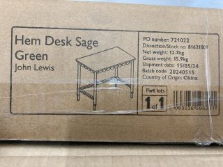 JOHN LEWIS HEM DESK SAGE GREEN