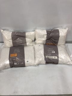 4 X JOHN LEWIS PILLOWS INC DUCK FEATHER