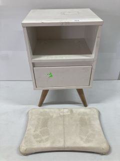 2 X ITEMS INC 1 DRAWER BEDSIDE UNIT