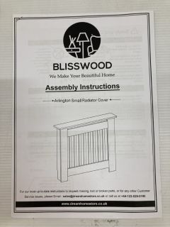 BLISSWOOD ARLINGTON SMALL RADIATOR COVER