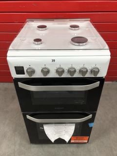 HOTPOINT 4 BURNER GAS COOKER MODEL: HD5G00CCW/UK RRP: £469