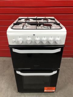 HOTPOINT 4 BURNER GAS COOKER MODEL: HD5G00CCW/UK RRP: £469