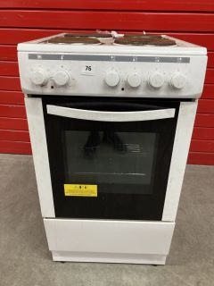 ESSENTIALS SOLID PLATE ELECTRIC COOKER MODEL: CFSEWH18 RRP: £219