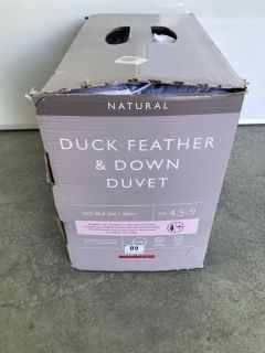 JOHN LEWIS NATURAL DUCK FEATHER & DOWN DUVET - DOUBLE 200 X 200CM TOG 4.5+9