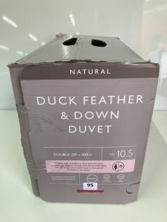 JOHN LEWIS NATURAL DUCK FEATHER & DOWN DUVET - DOUBLE 200 X 200CM TOG 10.5