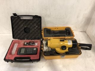 2X ITEMS TO INCLUDE MT150 ULTRASONIC THICKNESS GAUGE & MERLIN LAZER TOPCON AT-F3