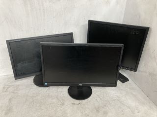 3X ASSORTED MONITOR