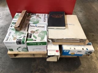 PALLET OF ITEMS TO INCLUDE NAVIGATOR PAPER