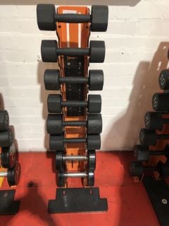 DUMBELL WEIGHT SET WITH STAND