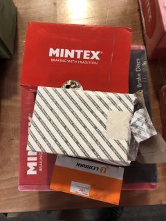 4X ASSORTED ITEMS TO INCLUDE MINTEX BREAK PAD