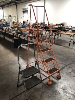 2 X STEP LADDERS