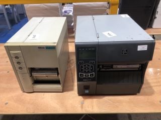 2 X LABEL PRINTERS TO INCLUDE ZEBRA T24Z0