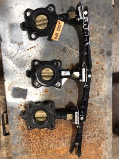 3 X BUTTERFLY VALVES