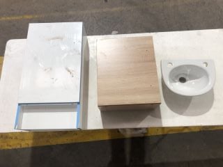 3 X ASSORTED ITEMS TO INCLUDE WASH BASIN