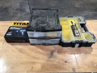 QTY OF ASSORTED ITEMS TO INCLUDE TITAN HEAT GUN 1800W