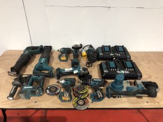 QTY OF MAKITA POWER TOOLS TO INC  MAKITA DJR186 CORDLESS RECIPROCATING SAW