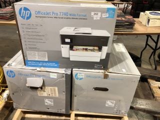 3 X HP OFFICEJET PRO 7740 ALL IN ONE PRINTERS