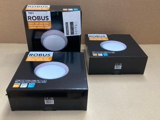 3 X ROBUS GOLF LED PRO-DIFFUSER CEILING LIGHTS: LOCATION - D14