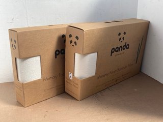 2 X PANDA MEMORY FOAM PILLOWS: LOCATION - D13