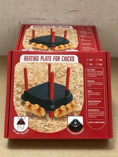 4 X HEATING PLATES FOR CHICKS/SAFE ALTERNATIVE FOR HEAT LAMPS: LOCATION - A2