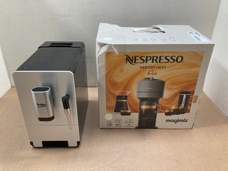 NESPRESSO MAGIMIX VERTUO AUTOMATIC COFFEE MACHINE TO INCLUDE BEKO STAINLESS STEEL COFFEE MACHINE WITH MILK FROTHER: LOCATION - A8