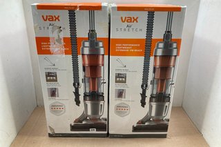 2 X VAX AIR STRETCH HIGH PERFORMANCE LIGHTWEIGHT VACUUMS - COMBINED RRP £178: LOCATION - A8