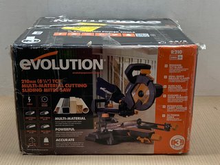 EVOLUTION R210 MITRE SAW - RRP £153 (PLEASE NOTE: 18+YEARS ONLY. ID MAY BE REQUIRED): LOCATION - A10