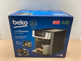 BEKO FULL AUTOMATIC ESPRESSO MACHINE WITH INTEGRATED MILK CUP CEG 7304 X - RRP £450: LOCATION - A13