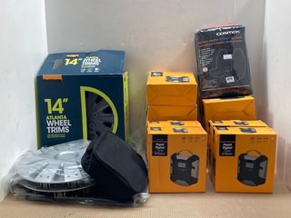 QTY OF HARDWARE & VEHICLE ITEMS TO INCLUDE 6 X RAPID DIGITAL TYRE INFLATORS: LOCATION - A14