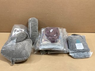 QTY OF HOUSEHOLD ITEMS TO INCLUDE SOFT CUSHION SUPPORT PILLOW IN GREY: LOCATION - B11