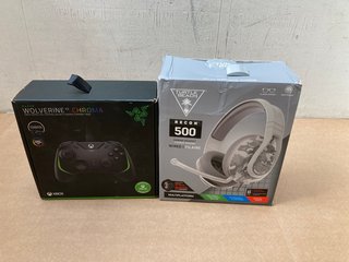 TURTLE BEACH RECON 500 GAMING HEADSET TO INCLUDE RAZER WOLVERINE V2 CHROMA XBOX SERIES X/S CONTROLLER - COMBINED RRP £120: LOCATION - A-2