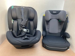 SILVER CROSS I-SIZE MULTI-STAGE CAR SEAT -RRP £200 TO INCLUDE GRACO LOGICOL I-SIZE R129 HIGH BACK KIDS CAR SEAT: LOCATION - B5