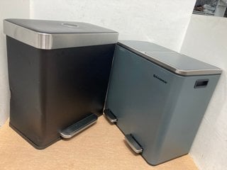 SONGMICS LTB48GS 2 SLOT HOME RECYCLING BINS TO INCLUDE SONGMICS LTB20B01 SINGLE SLOT HOME RECYCLING: LOCATION - B4