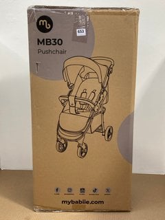 MYBABIIE MB30 STROLLER IN BLACK - RRP £100: LOCATION - B2